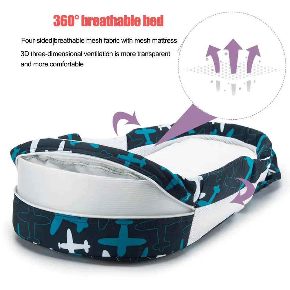 Переносная съемная и моющаяся Колыбель для новорожденных мягкая хлопковая