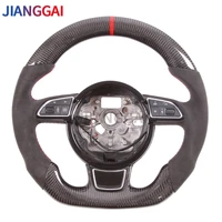 alcantara car steering wheel for audi a3 a5 a6 a7 carbon fiber 2010 2011 2012 2013 2014 2015 2016