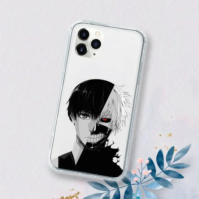 

Anime Tokyo Ghoul Phone Case Transparent for iPhone 11 12 mini pro XS MAX 6 6S 8 7 Plus X 5S SE 2020 XR