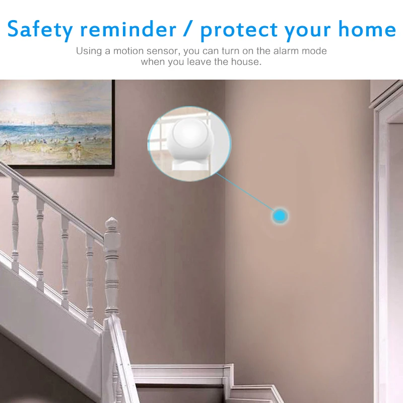 Tuya ZigBee умный PIR датчик движения встроенный аккумулятор Пассивный Инфракрасный