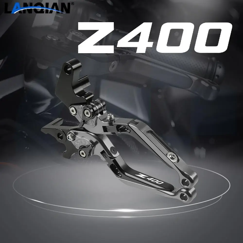 

For Kawasaki Z400 Z 400 2018 2019 2020 2021 Motorcycle Aluminum Adjustable Folding Extendable Brake Clutch Levers Accessories