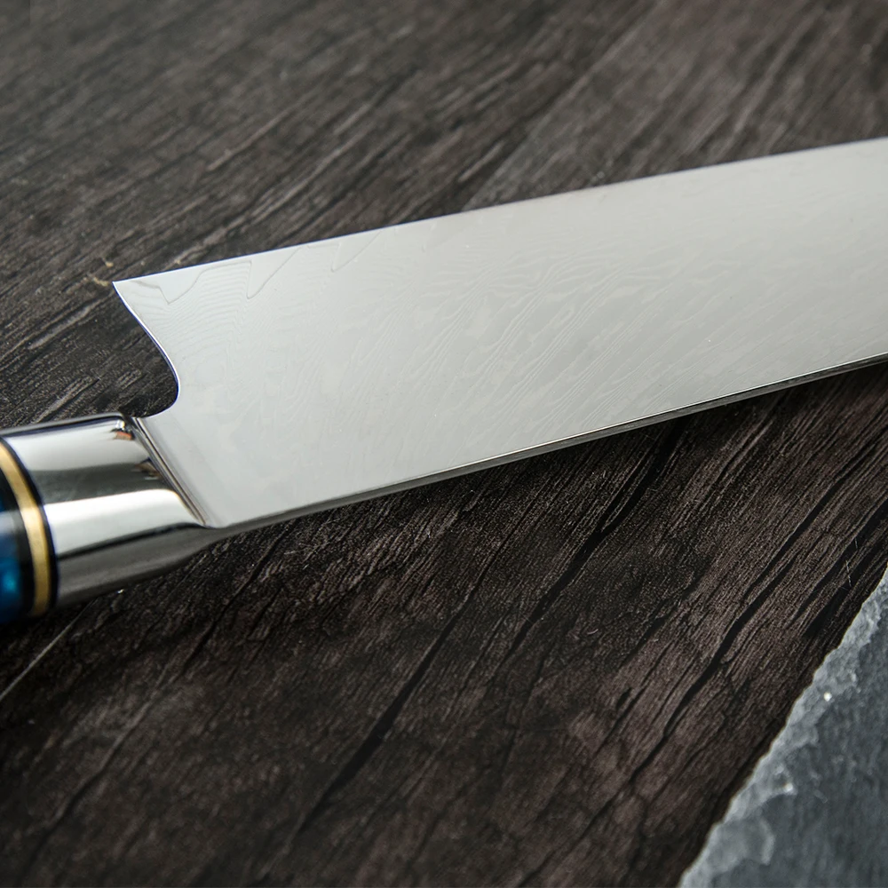 Набор кухонных ножей из дамасской стали для мясника измельчитель нож нарезки