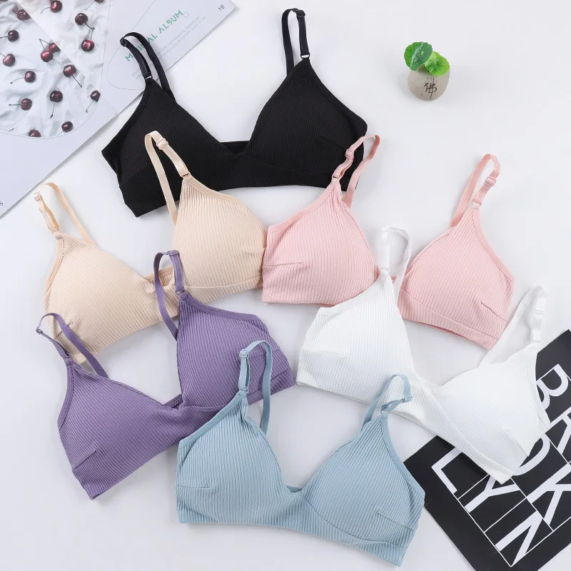 

Linbaiway Sexy Lingerie Lace Bra Women Hollow Bralette Backless Crop Top Padded Camis Intimates Female Vest Bra Brassiere