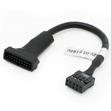 19/20 Pin USB 3 0 Женский до 9 2 Мужской заголовка материнской платы