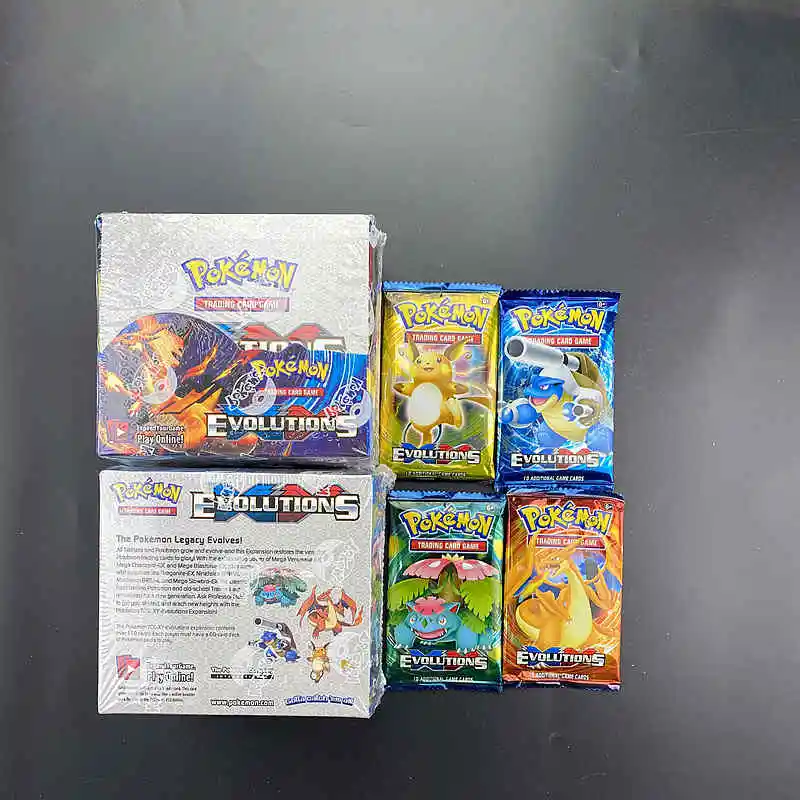 

30pc Pokemon Cards Sun & Moon GX Team Up Unbroken Bond Unified Minds Evolutions Booster Box Collectible Trading Cards Game