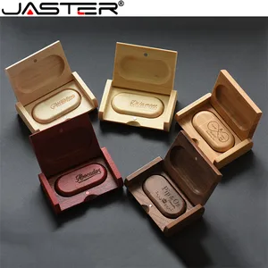 Флэш-накопитель JASTER деревянный овальный, 48163264 ГБ, USB 2,0