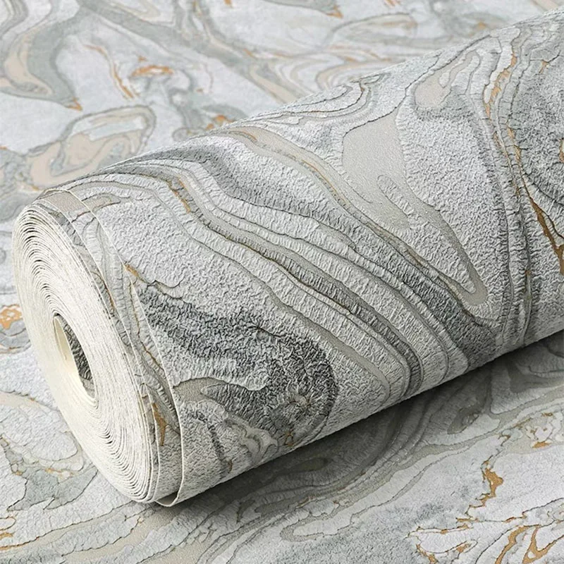 

Modern 3D Deerskin Velvet Non-woven Marble Wallpaper Living Room TV Sofa Bedroom Light Luxury Home Decor Latest Papel De Parede