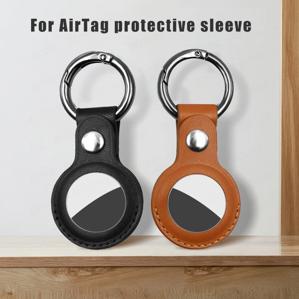 

Leather Sleeve for Apple AirTags case Protective Shockproof Leather case Shell Location Protector For Air Tags Key Accessories