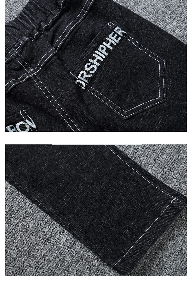 IENENS мода класс джинсы детские мальчики длинные джинсовые брюки весна осень узкие