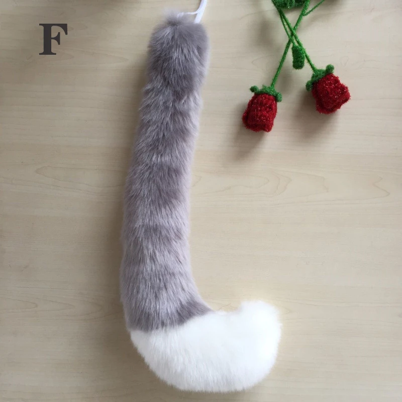 cosplay tail ears plush simulation fox cat wolf animal | Тематическая одежда и униформа
