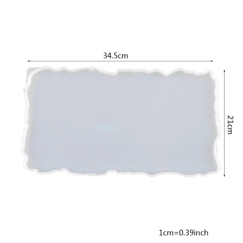 

Rectangle Epoxy Resin Mold Irregular Tray Large Silicone Mold for Resin Tray