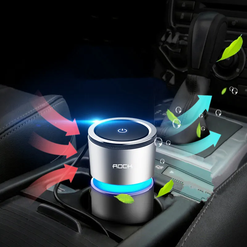 

Car Air Purifier 12V Negative Ions Air Cleaner Ionizer Air Freshener Auto Mist Maker Pm2.5 Eliminator Cup Car Charger