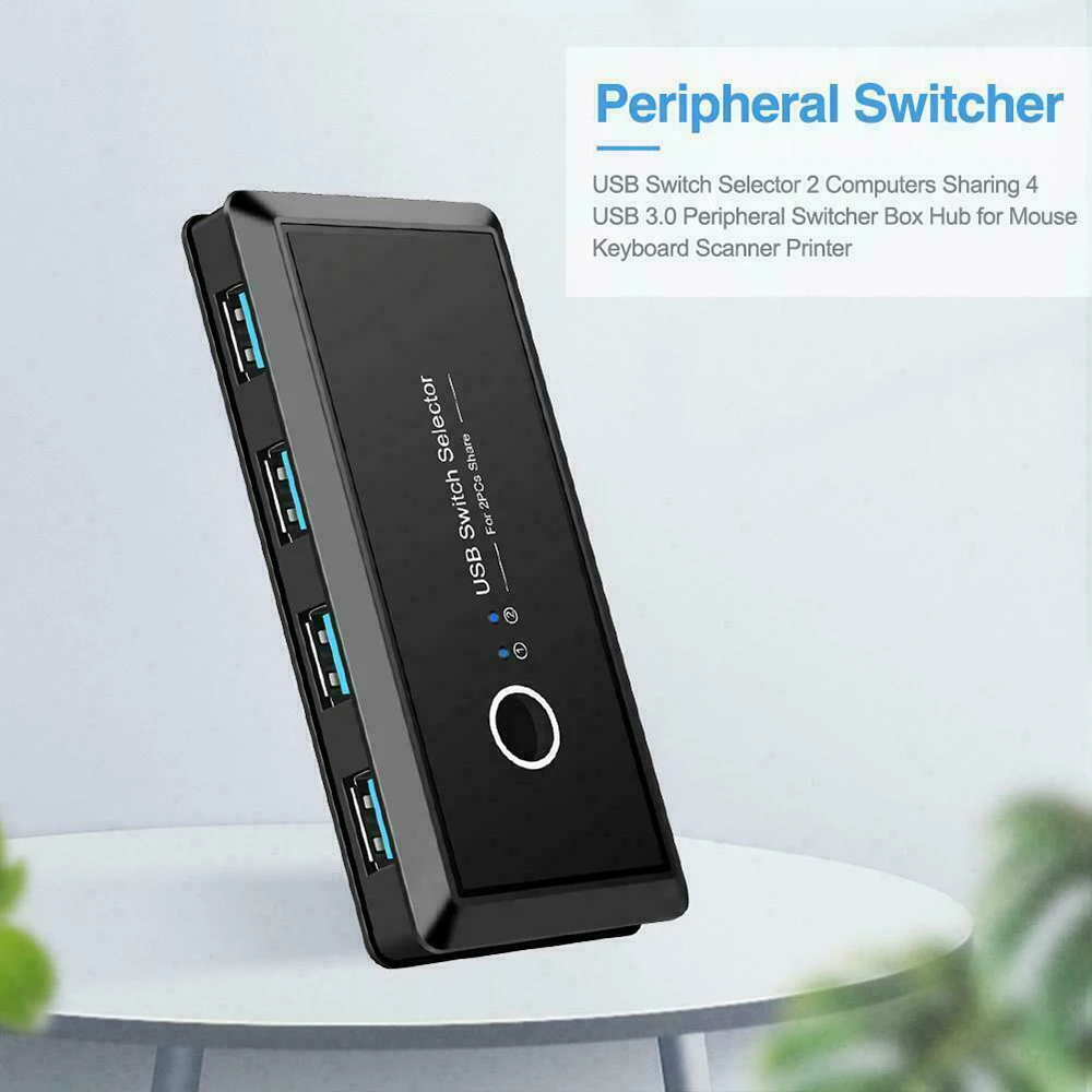 USB-разветвитель коммутатор USB 3 0 2 порта для совместного использования 4