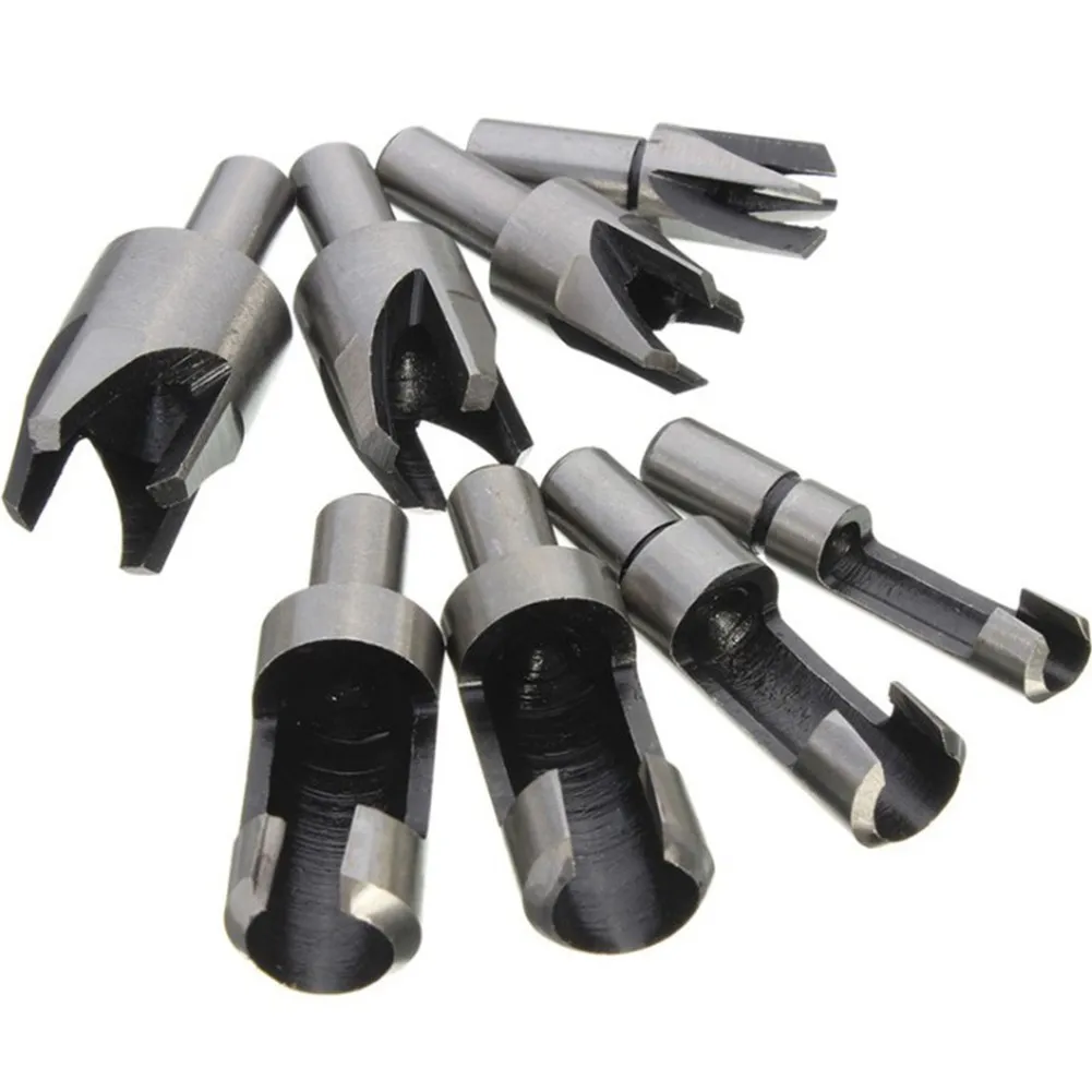 

8-piece Carbon Steel Cork Cutter Woodworking Drill Bit Claw Type Round Dowel Drill Carbon Steel Cork Cutter Cork With Handle