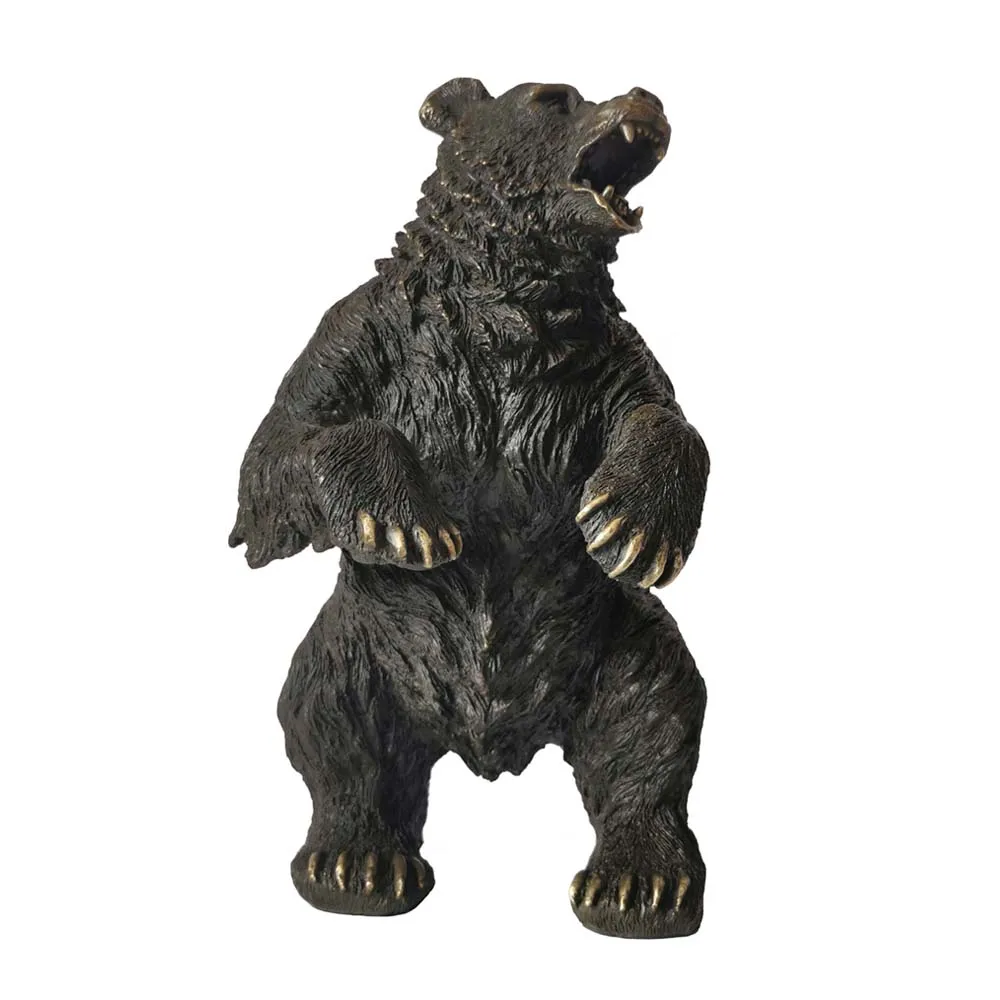 Скульптура животного дикой природы реальная бронзовая винтажная фигурка