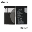 Запасная батарея для сотового телефона DINTO 10 шт.лот BL-5C BL5C Li-Ion батареи BL 5C для Nokia E60 1110 6263 6267 6270 6555