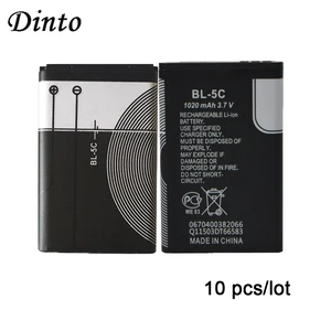 Запасная батарея для сотового телефона DINTO 10 шт.лот BL-5C BL5C Li-Ion батареи BL 5C для Nokia E60 1110 6263 6267 6270 6555