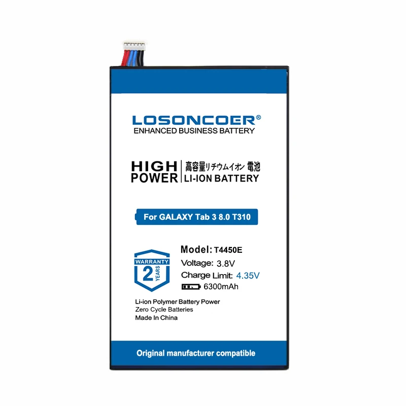 Аккумулятор LOSONCOER T4450E аккумулятор 6300 мАч для Samsung GALAXY Tab 3 8 0 T311 T310 T315 SM E0288 E0396