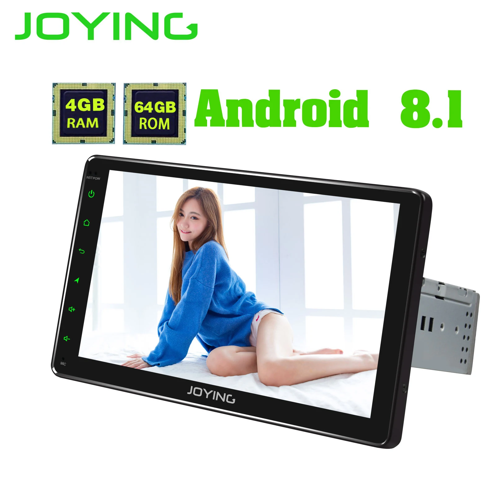 JOYING one din " Android 8,1 HD 4 Гб и 64 Гб Восьмиядерный GPS автомобильный радиоприёмник поддержка 4G DSP универсальный Головной блок autradio быстрая загрузка