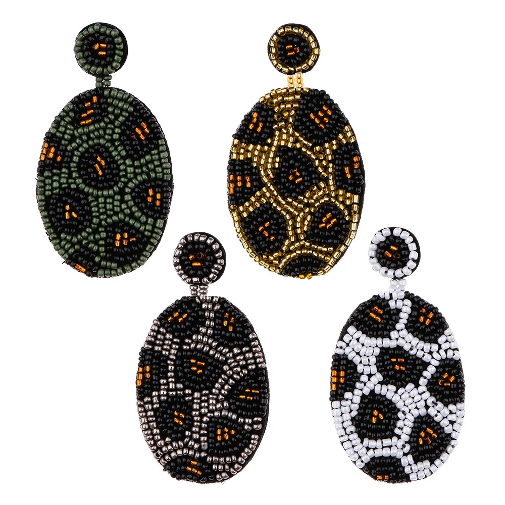 STRATHSPEY зеленые серьги ручной работы для женщин богемные с бусинами винтажные