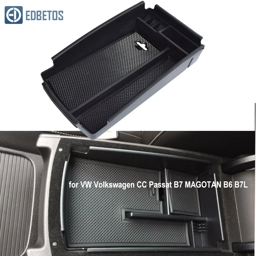 Центральная консоль Органайзер лоток для V W VOLKS waga C PASSAT B6 B7 2006- подлокотник вторичный бардачок VOLK SWAGEN аксессуары