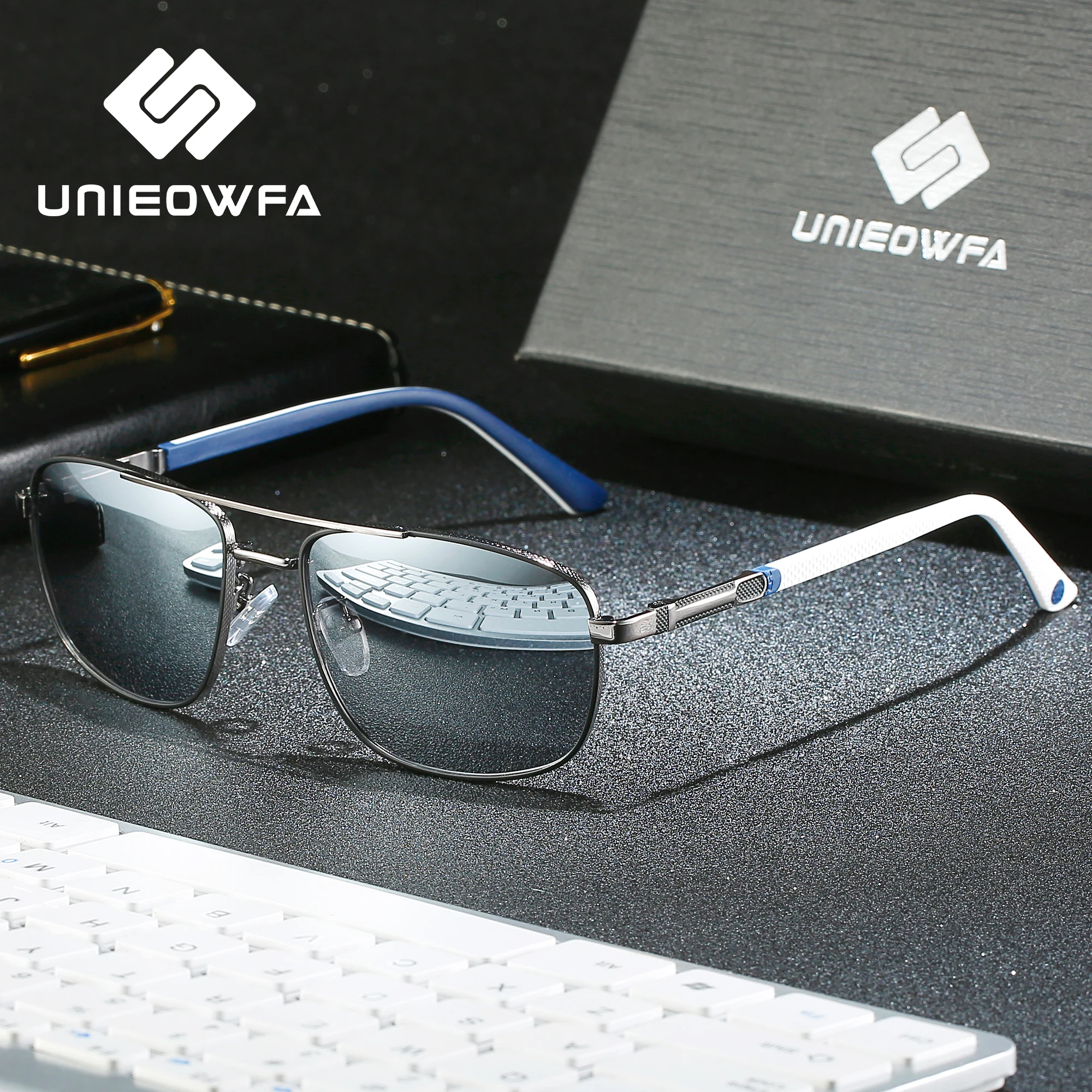 Солнцезащитные очки Мужские поляризационные зеркальные при близорукости