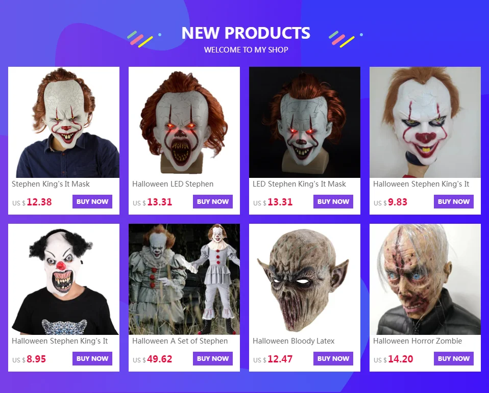 Светодиодный маска Stephen King's It, маска для Хэллоуина, маска для Хэллоуина, маска для костюмированной вечеринки, два клоуна, латексные маски, шлем, Вечерние Маски