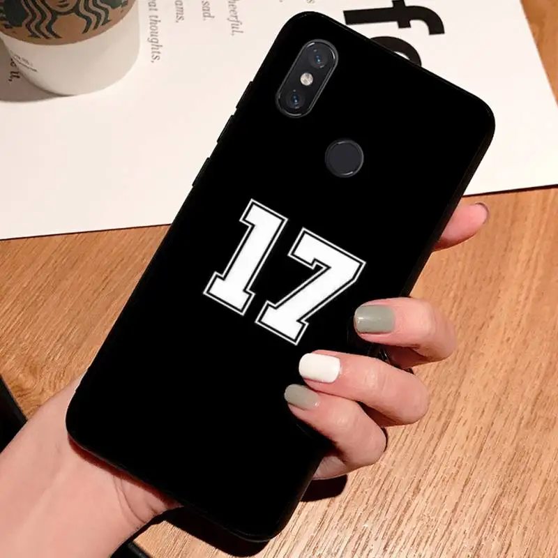 

Football Lucky number letter pattern high quality luxury Phone Case For Xiaomi Redmi note 7 8 9 t k30 max3 9 s 10 pro lite