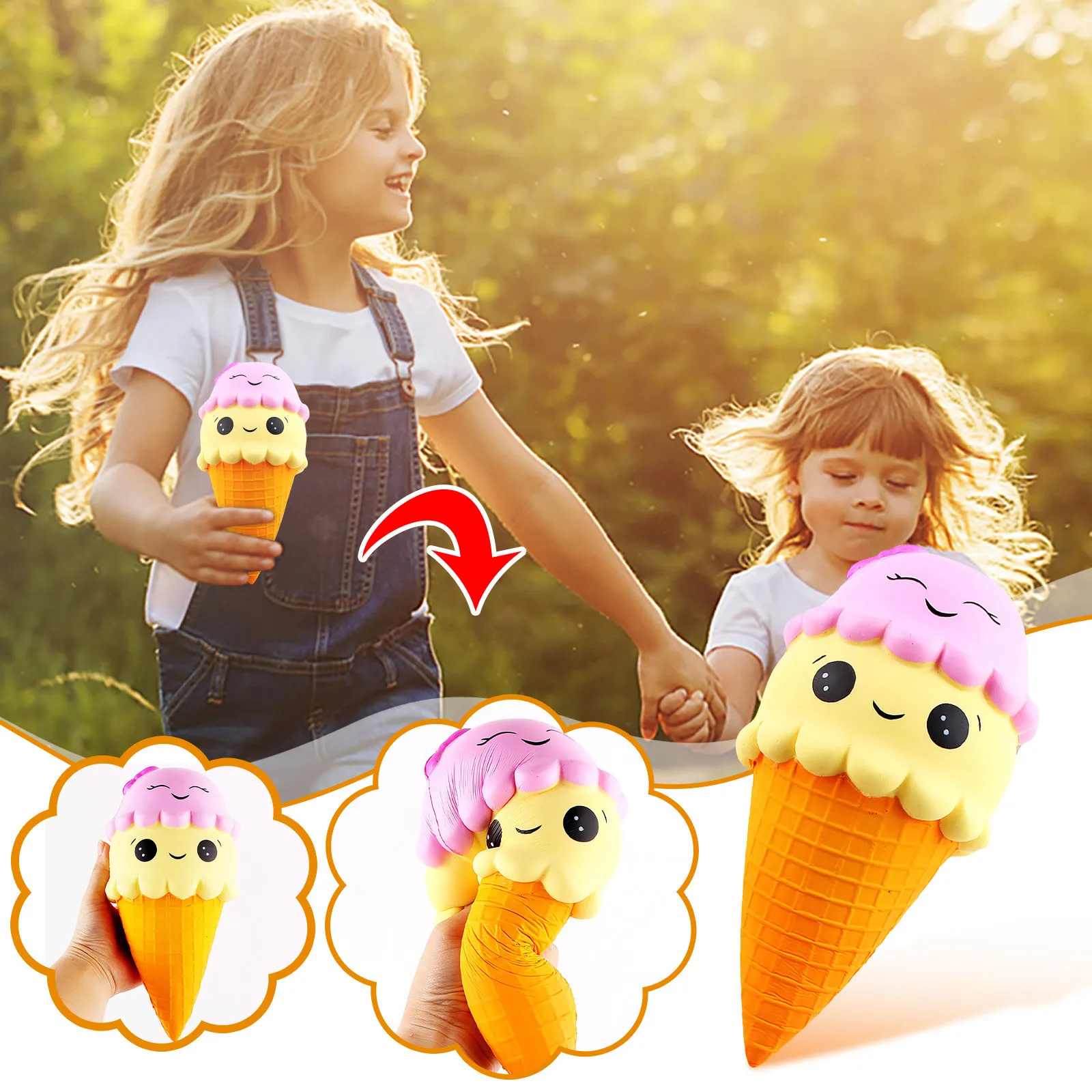 

Squee Squishy Ice Cream Slow Rising Scented Relieve Stress Toy Gifts Squishy Toys Slow Rising Toy Ice Cream Shape Squishy