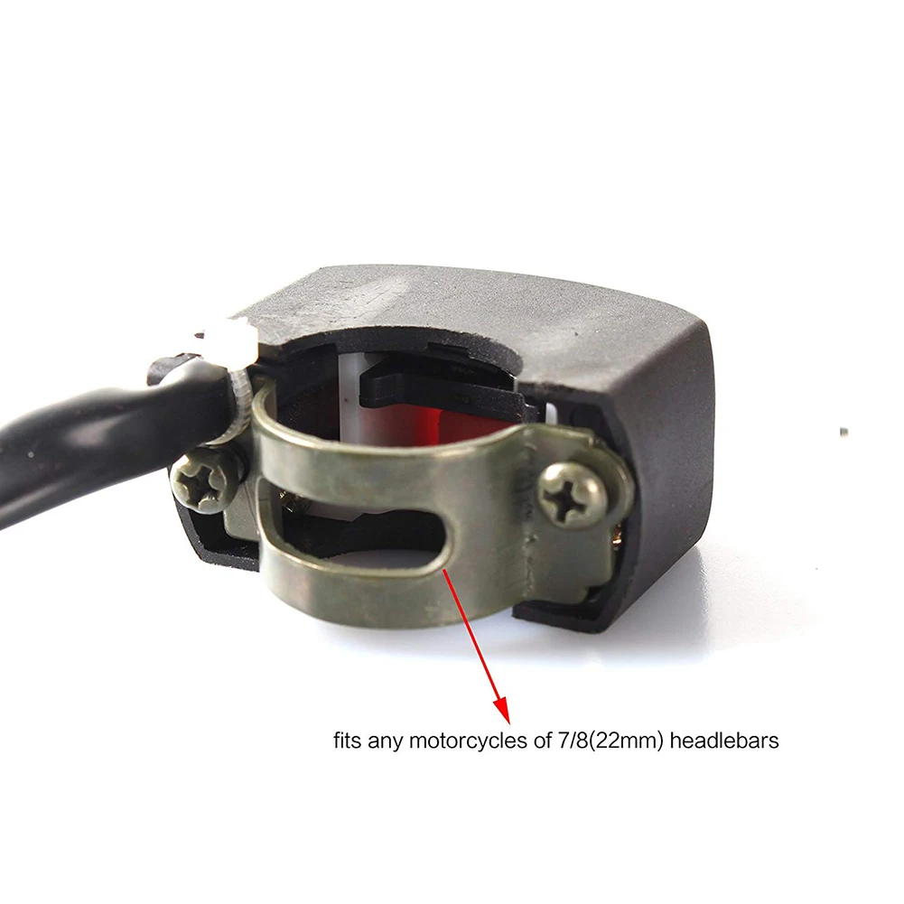 Универсальный светодиодный выключатель для мотоцикла 12 В светильник на руль