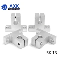 hot sale 1pc sk13 13mm linear bearing rail shaft support xyz table cnc router sh13a