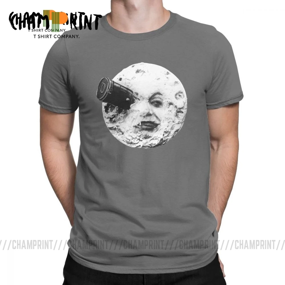 Мужская футболка с коротким рукавом Moon вечерние винтажные Топы и круглым вырезом