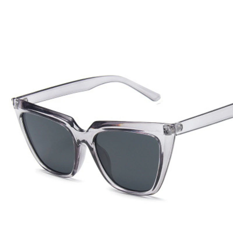 Трендовые Модные солнцезащитные очки кошачий глаз с большой оправой женские 2020