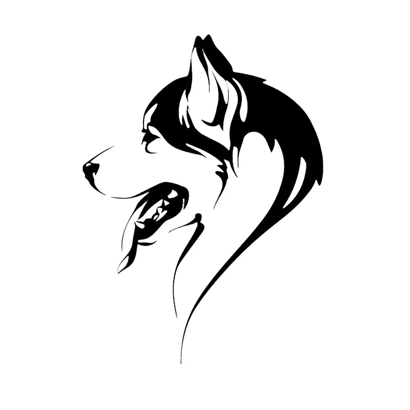 

Наклейка в виде животного Husky, черная/Серебристая Наклейка в виде животного, X см