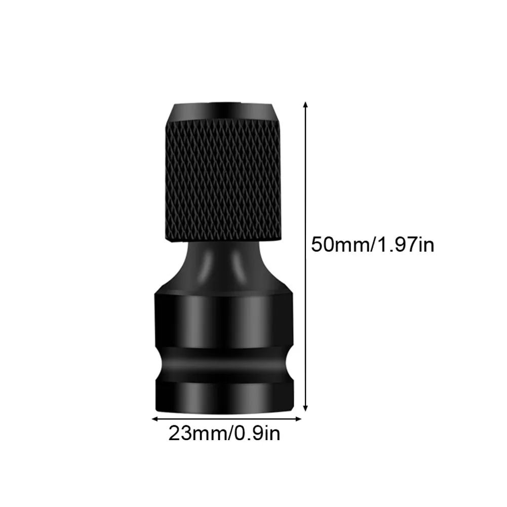 

2pcs Converter Durable Power Tool Impact Wrench Anti Slip Ratchet Socket Adapter Portable Chuck Square Drive To Hex Female