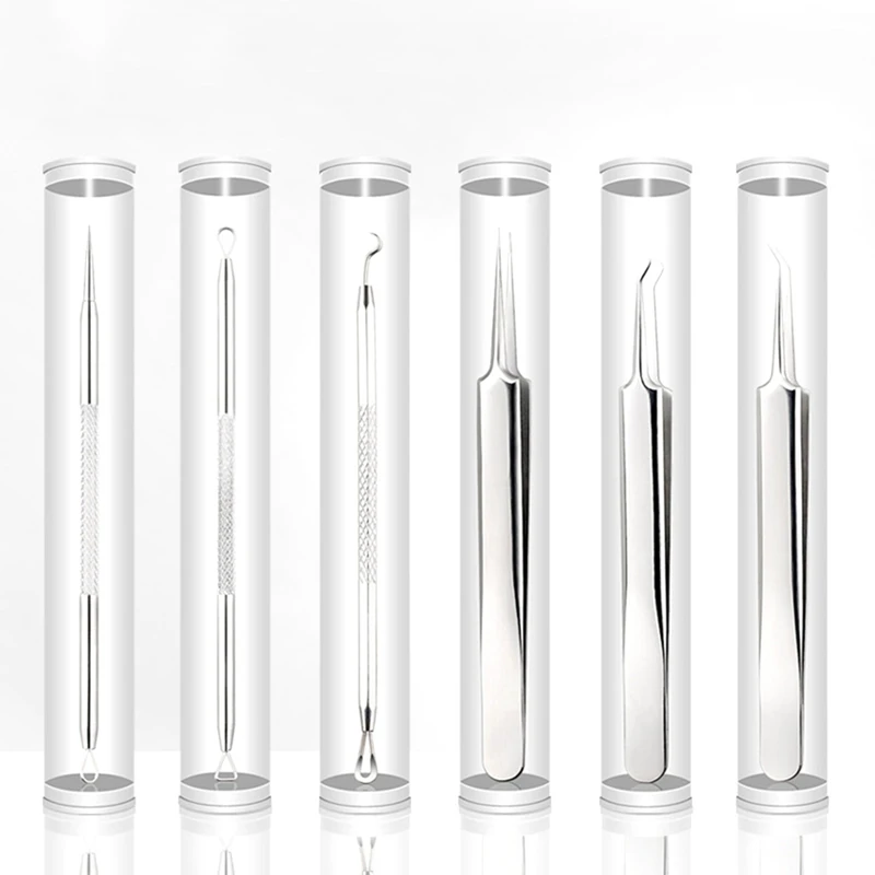 Инструмент для удаления чёрных точек прыщей и ложка очистки кожи лица пинцет