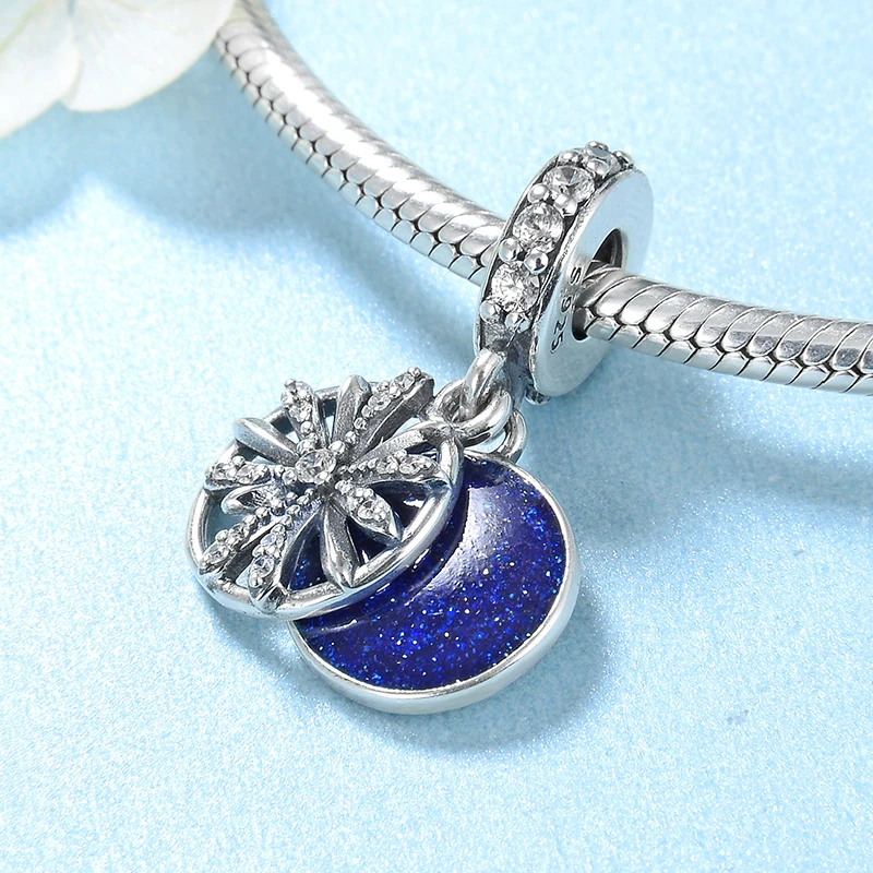 Удачный цветок 925 Стерлинговое серебро Лучшее еще предстоит Подвески бусины Подходят для оригинального браслета европейские Женщины Делают ювелирные изделия DIY.