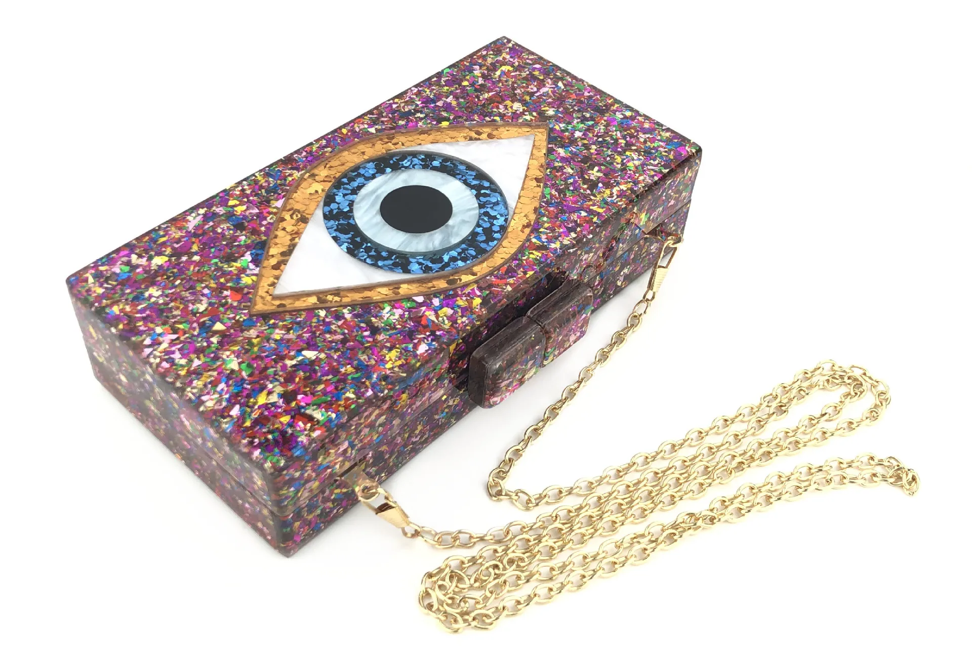 

Handbags Women Bags Designer Eye Stitching Acrylic Dinner Bag Party Clutch Bag Shoulder Box Bag Banquet Female Bags Luxury Bag