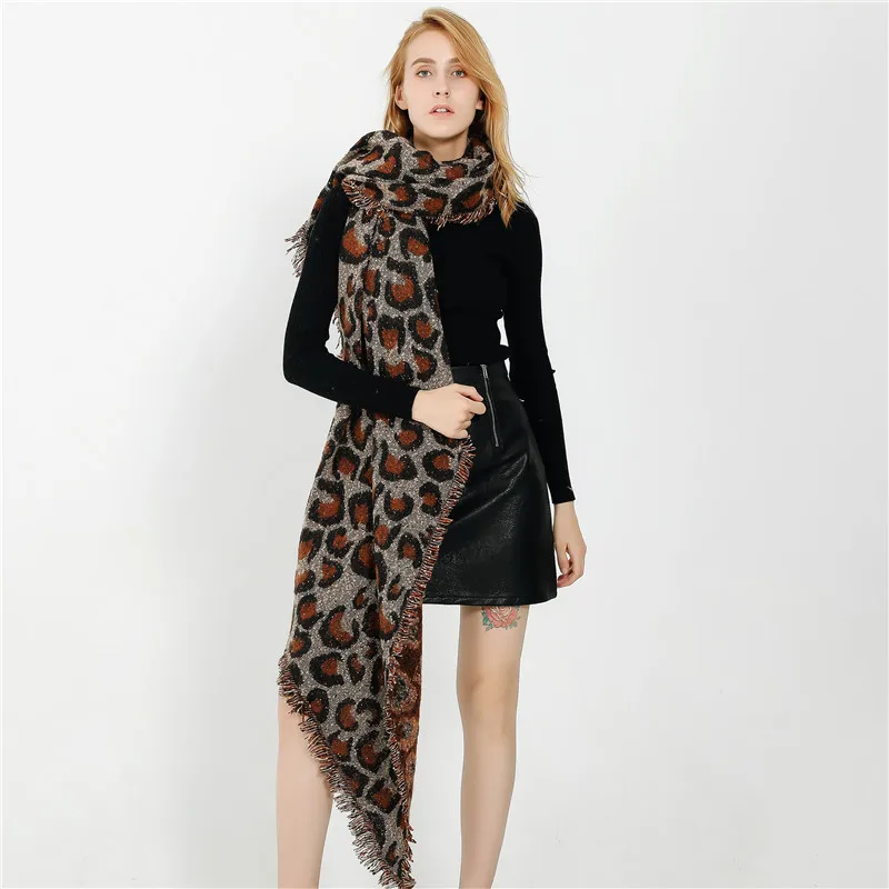 

Роскошные Брендовые женские шали и палантины из мягкой пашмины с леопардовым рисунком, Женский Палантин из пашмины с леопардовым рисунком