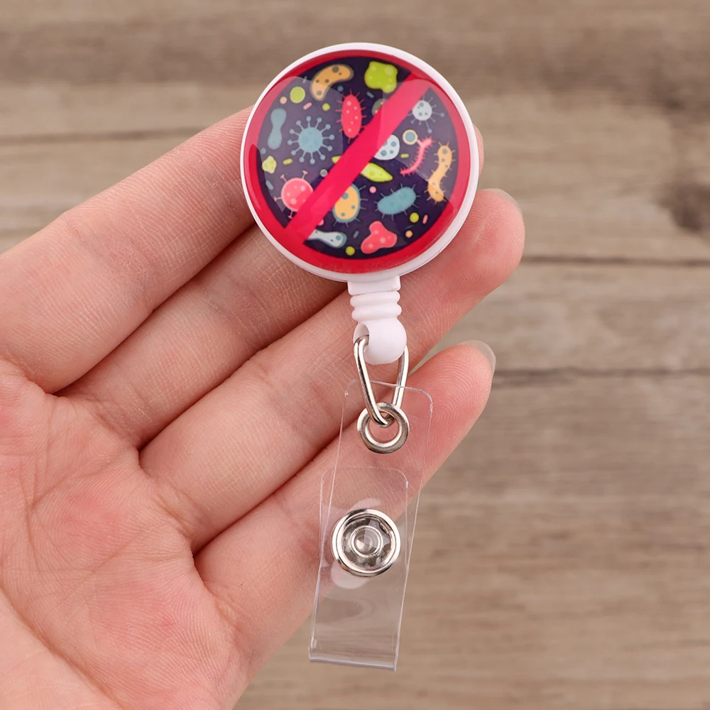 

YL659 Doctor medical Organ Retractable Badge Fashion Lanyards ID Name Card Badge Holder Clip Badge Holder Nurse Accessories