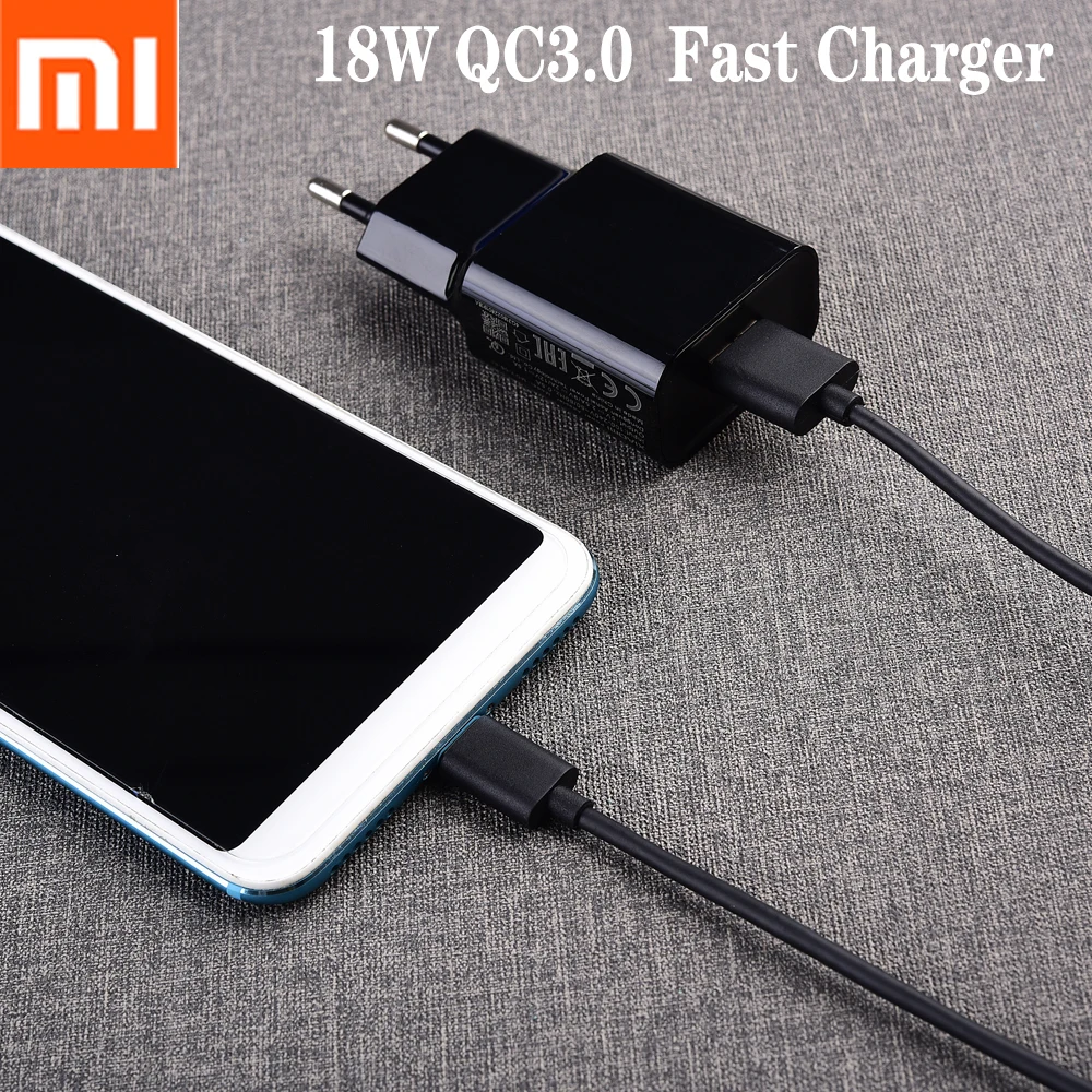 Оригинальное быстрое зарядное устройство Xiaomi QC 3 0 18 Вт адаптер для быстрой