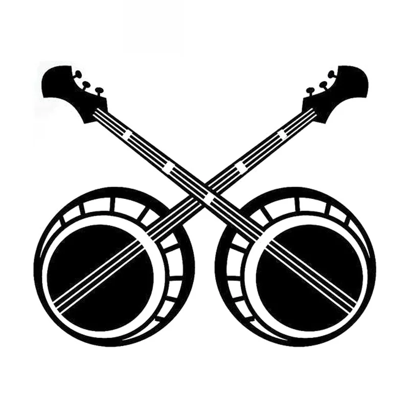 Автомобильные наклейки Banjo Bluegrass ПВХ аксессуары для автомобиля украшения