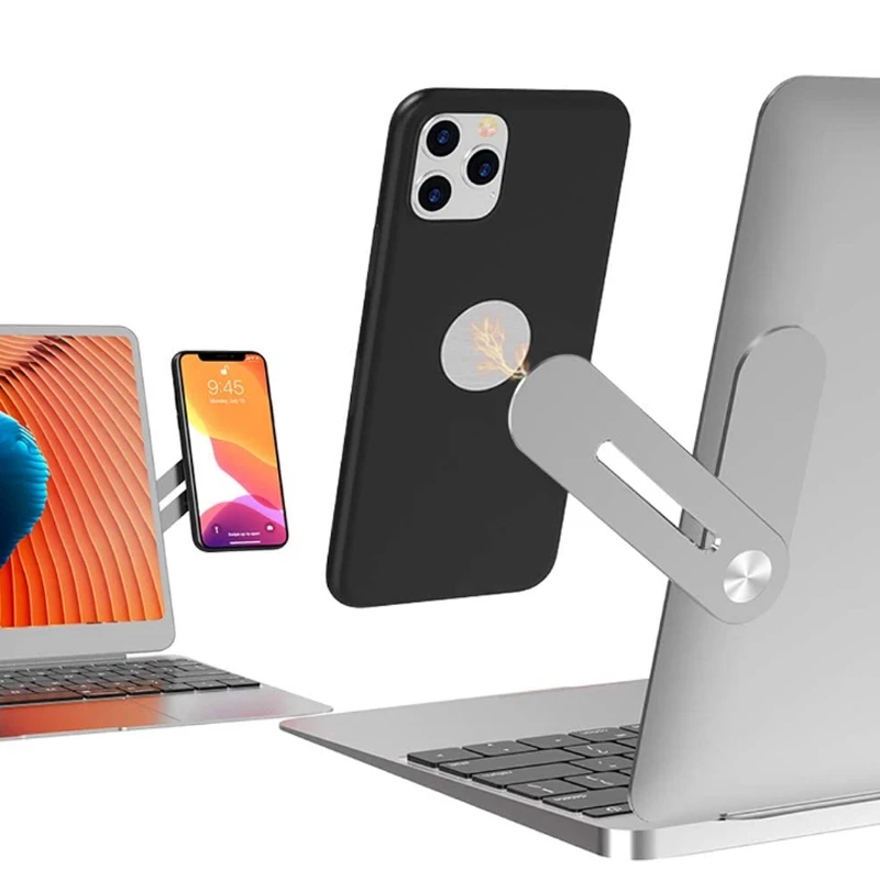 

Держатель для ноутбука и телефона, Регулируемый боковой зажим для ноутбука, подставка для ноутбука, расширительный кронштейн для монитора ...