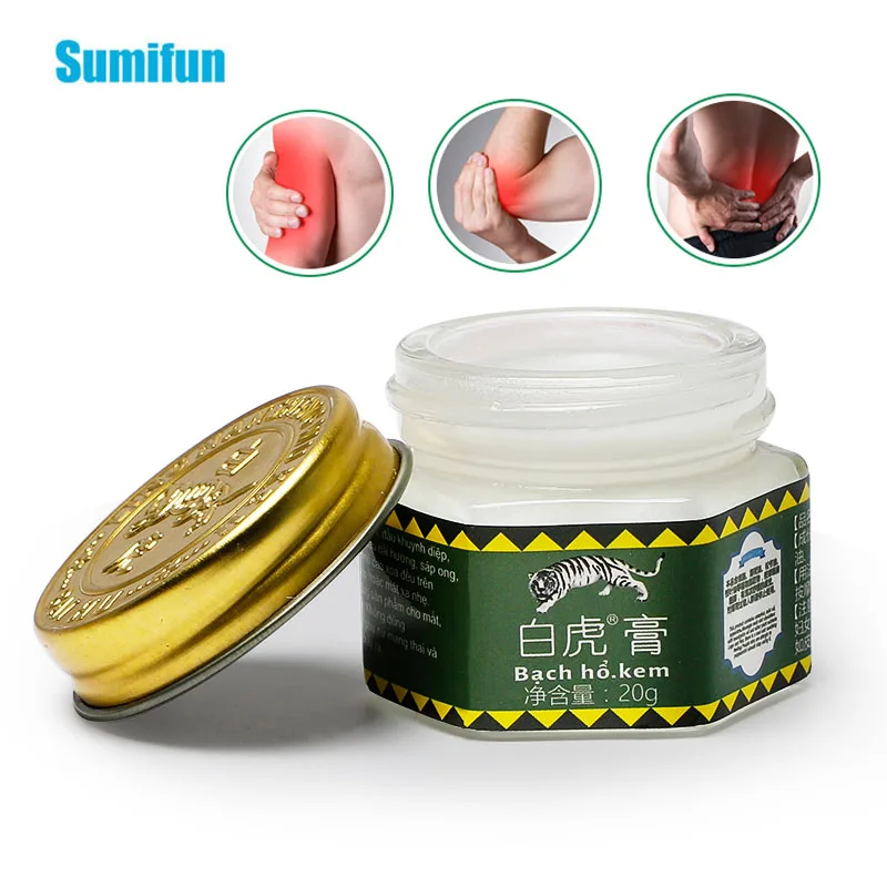 

20g White Tiger Balm Ointment Arthritis Joint Pain Relief Muscle Stomachache Headache Massage Rub Dizziness Balm Cool Cream