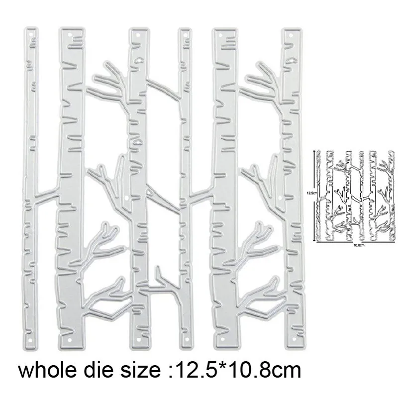 

Tree Forest Border New 2021 Metal Cutting Dies for Scrapbooking Paper and Card Making Decorative Embossing Die Cut Craft dies