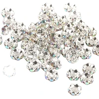 50pcs 46810mm rondelle ab crystal rhinestone bead for jewelry making diy spacer beads charm bracelet necklace findings