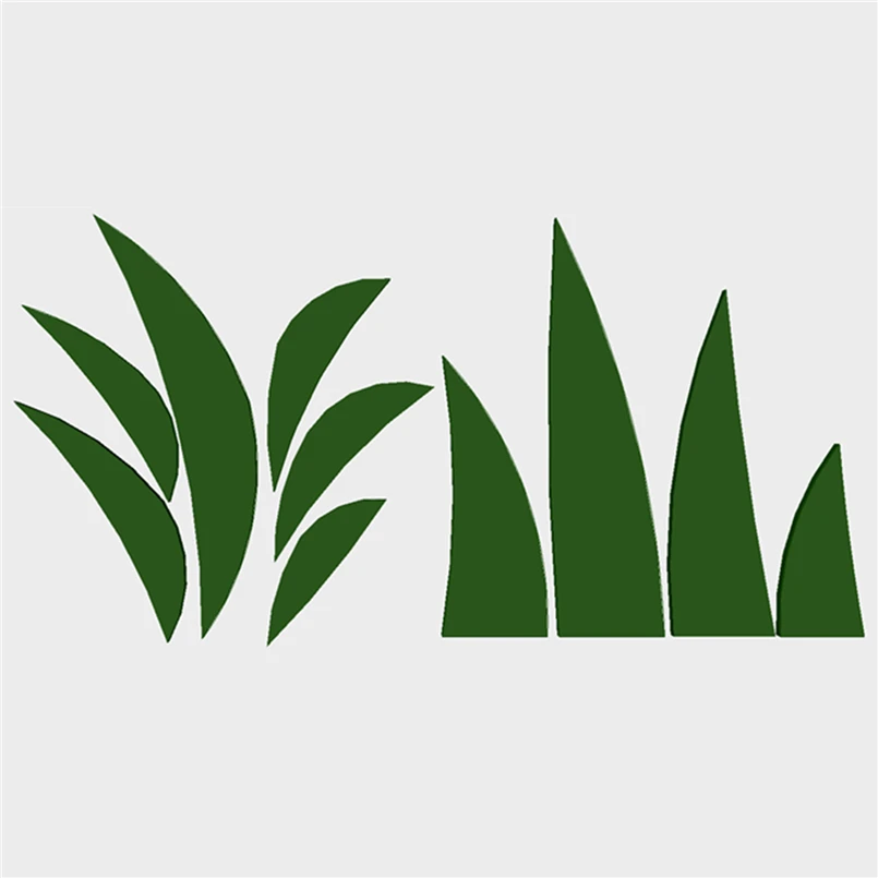 Небольшие листья травы 3D дизайн печенья инструменты для украшения тортов суши и