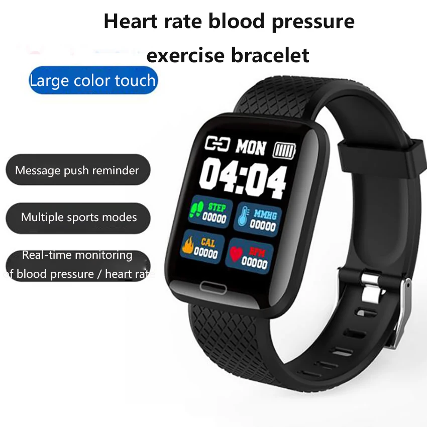 Водонепроницаемый Смарт Браслет 116 плюс смарт-браслет кровяное давление