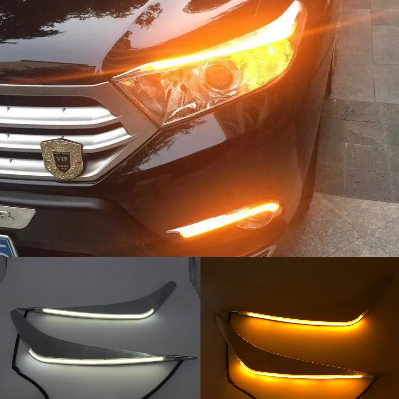 Дневные ходовые огни 2 светодиодный т. желтые поворотники реле автомобильные