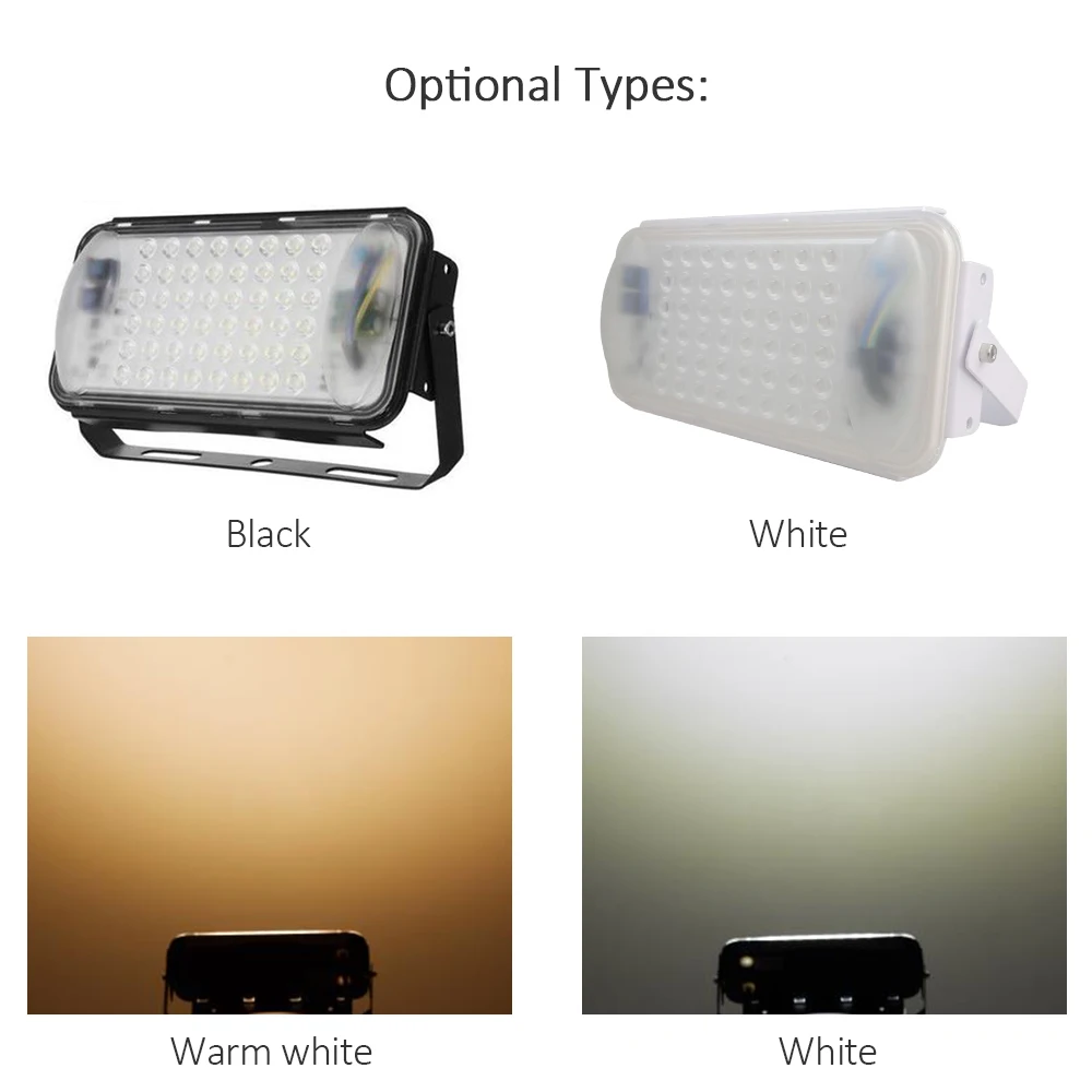 

Portable Outdoor led spotlight 50W 48 LED floodlight outdoor Spliced Flood Light Project Lamp Wateproof Outdoor Security Light